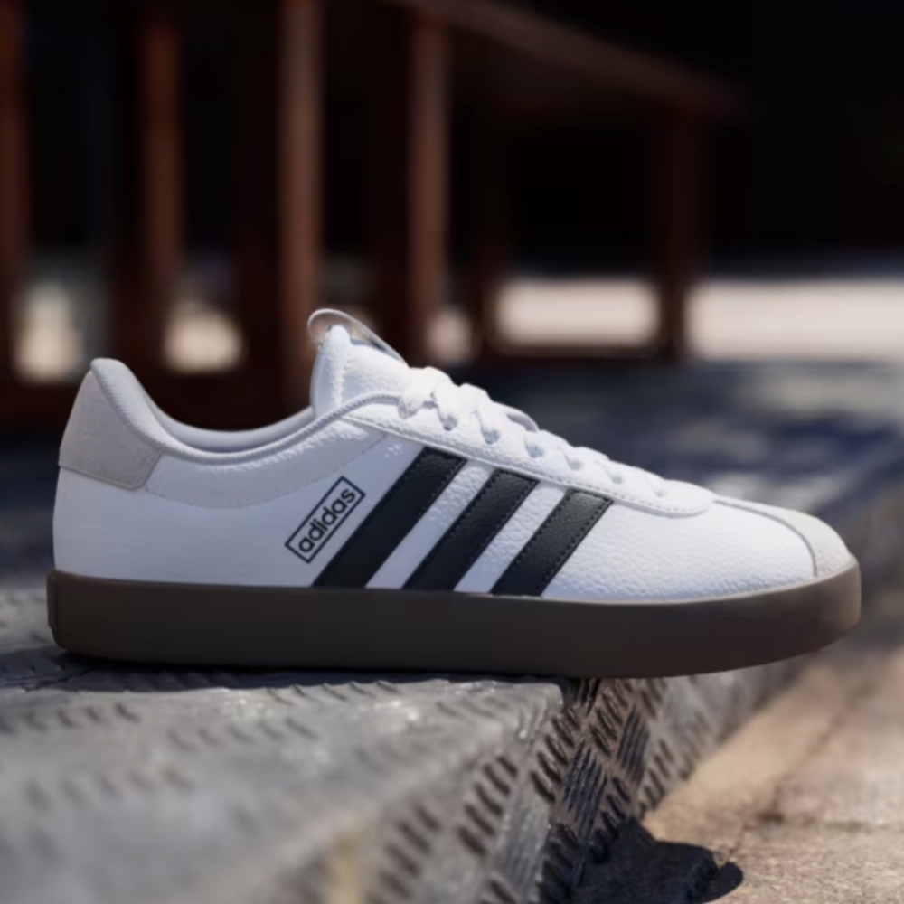 Adidas Women's size 11 VL Court  3.0 Shoes-Cloud White/Core Black/Grey One-NWT - Picture 2 of 16